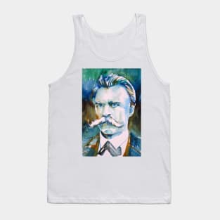 FRIEDRICH NIETZSCHE - watercolor portrait Tank Top